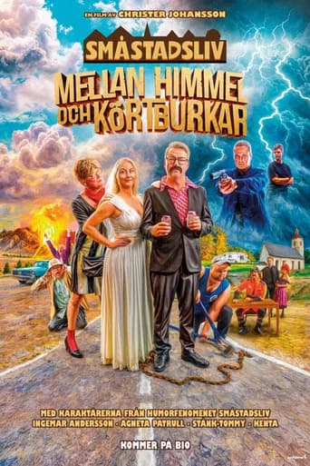 Småstadsliv - mellan himmel och körtburkar poster